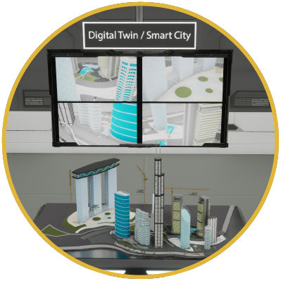 Direct small drones in the virtual environment to control their real-world counterparts